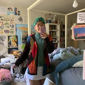 Sage green turtleneck